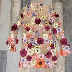 Embroidered flower dress